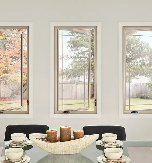 Casement Windows installed on a home
