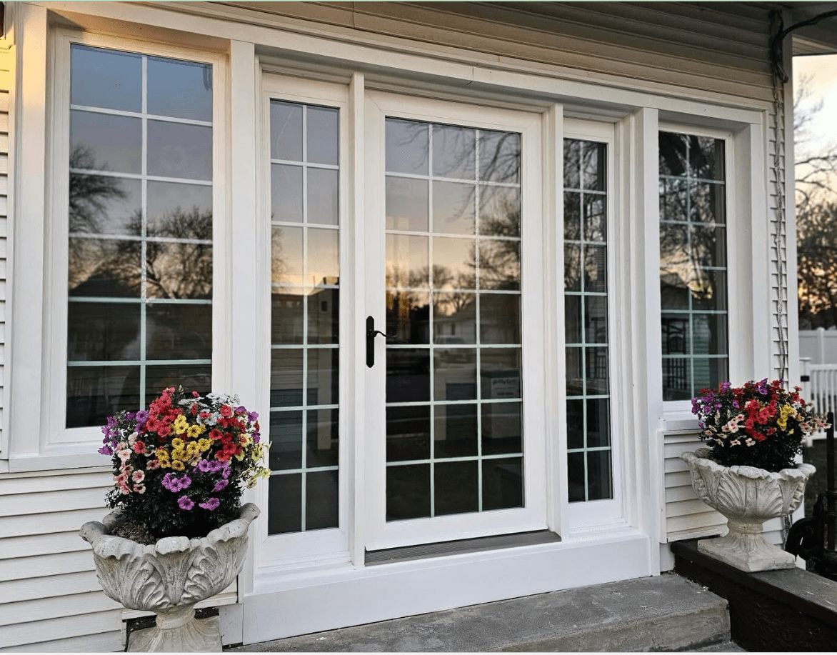 Single Swing Patio Door with Sidelites in Nebraska — Swing / Hinged Patio Doors project