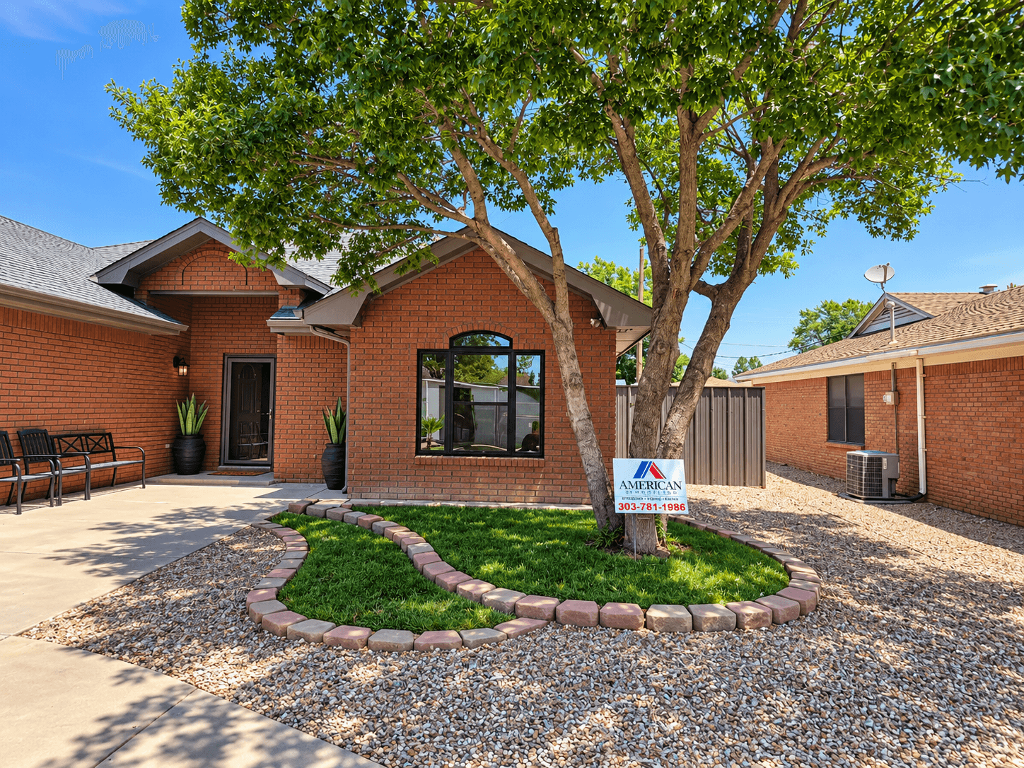 Whole-Home Black Windows on a New Mexico Brick Home — windows project