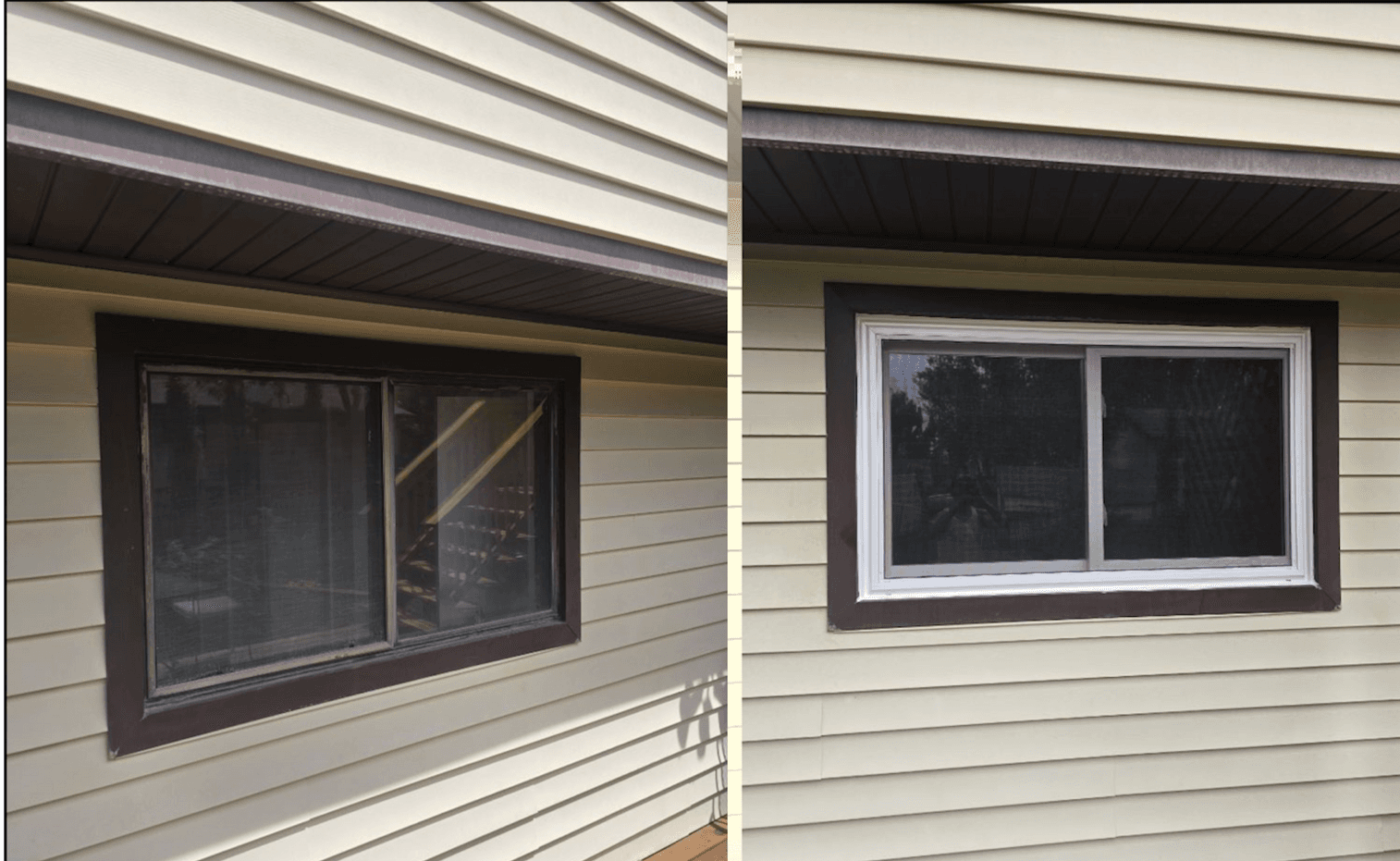 Brown-to-White Window Upgrade — windows project in North Dakota